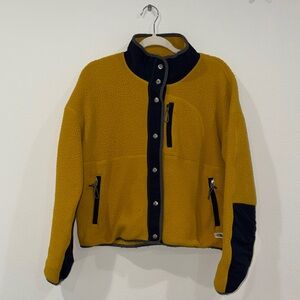The North Face Women’s Yellow and Black Fleece Jacket